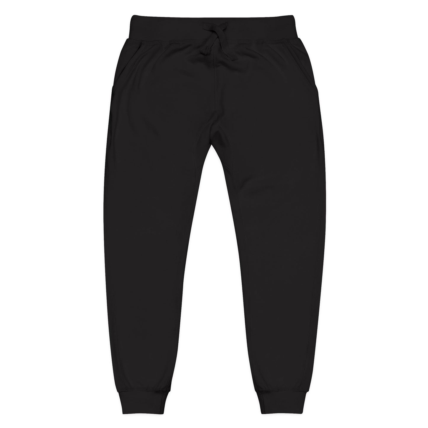 Embroidered Leisure Fleece Sweatpants – Minimal Script Logo Joggers