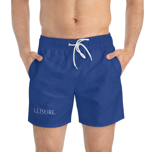 Leisure NL Logo Swim Trunks — All-Over Print