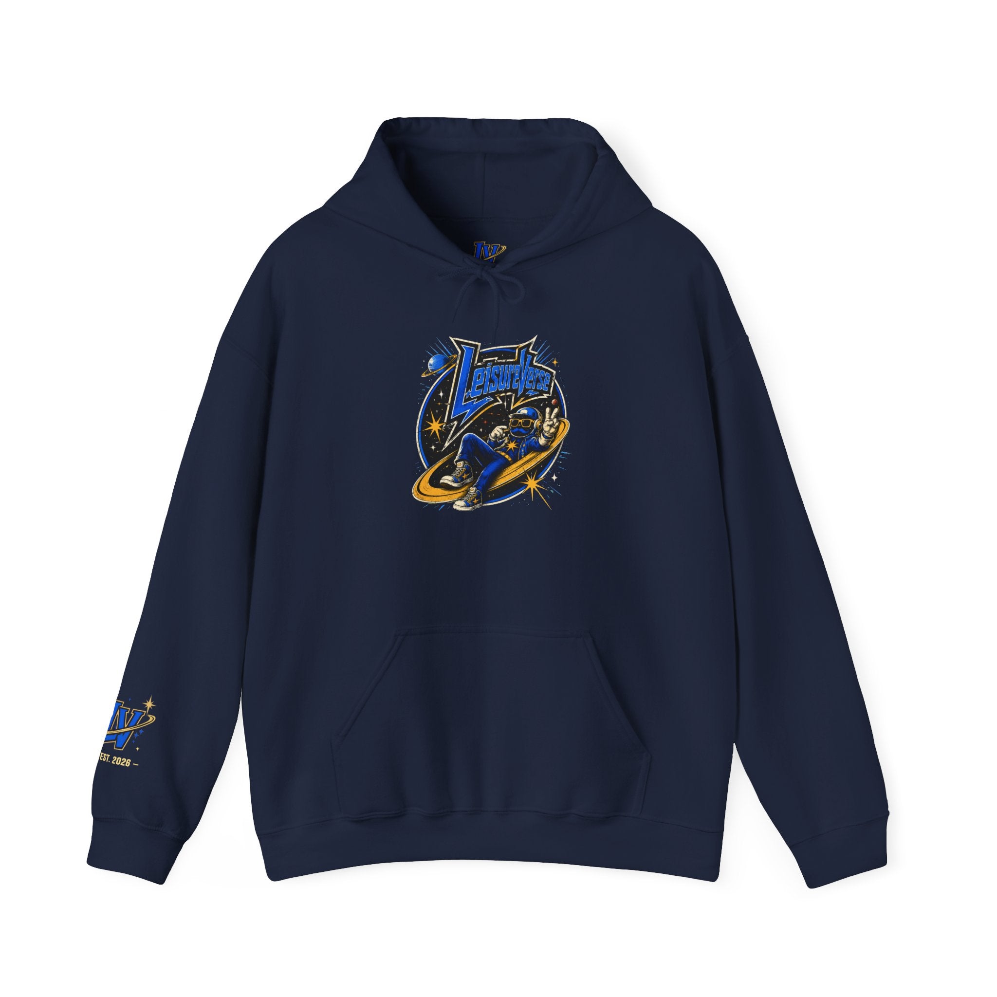Space Racer Hoodie – "Let's Blast Off" Retro Rocket Sweatshirt
