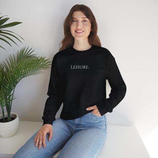 Leisure. Crewneck Sweatshirt — Minimal Relaxed Lifestyle Pullover