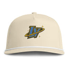Sunwashed Rope Cap - Retro LV Planet Logo Baseball Hat
