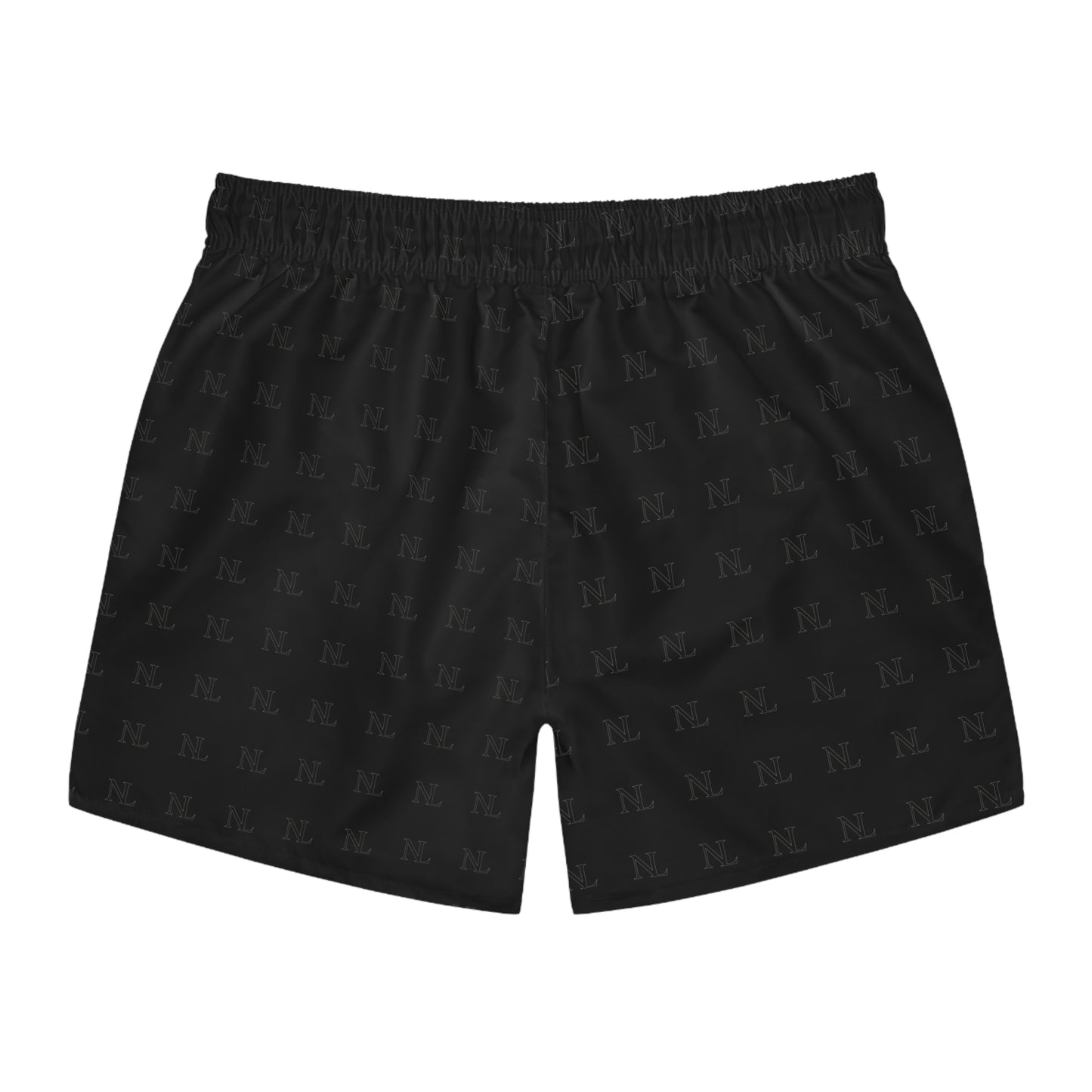 Leisure NL Logo Swim Trunks — All-Over Print