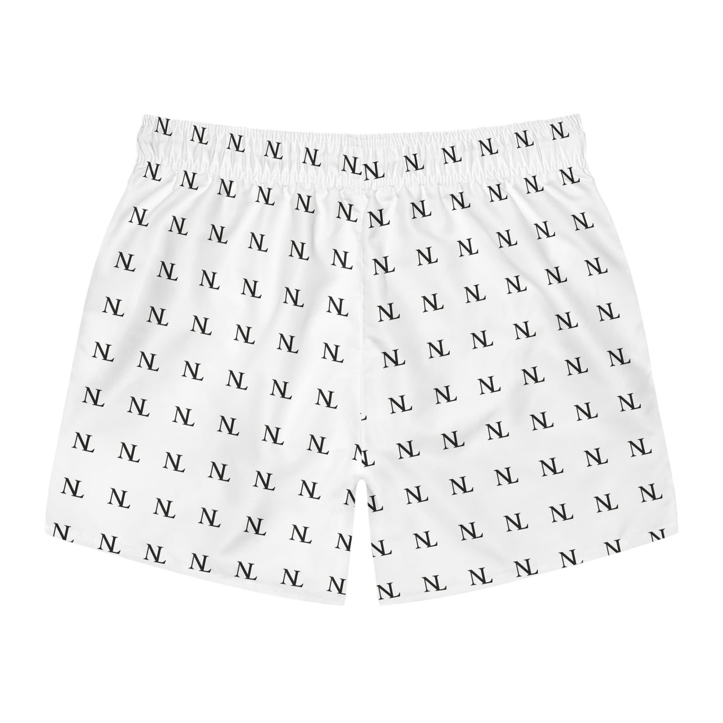 Leisure No Logo Swim Trunks — Minimal All-Over Print Swim Shorts