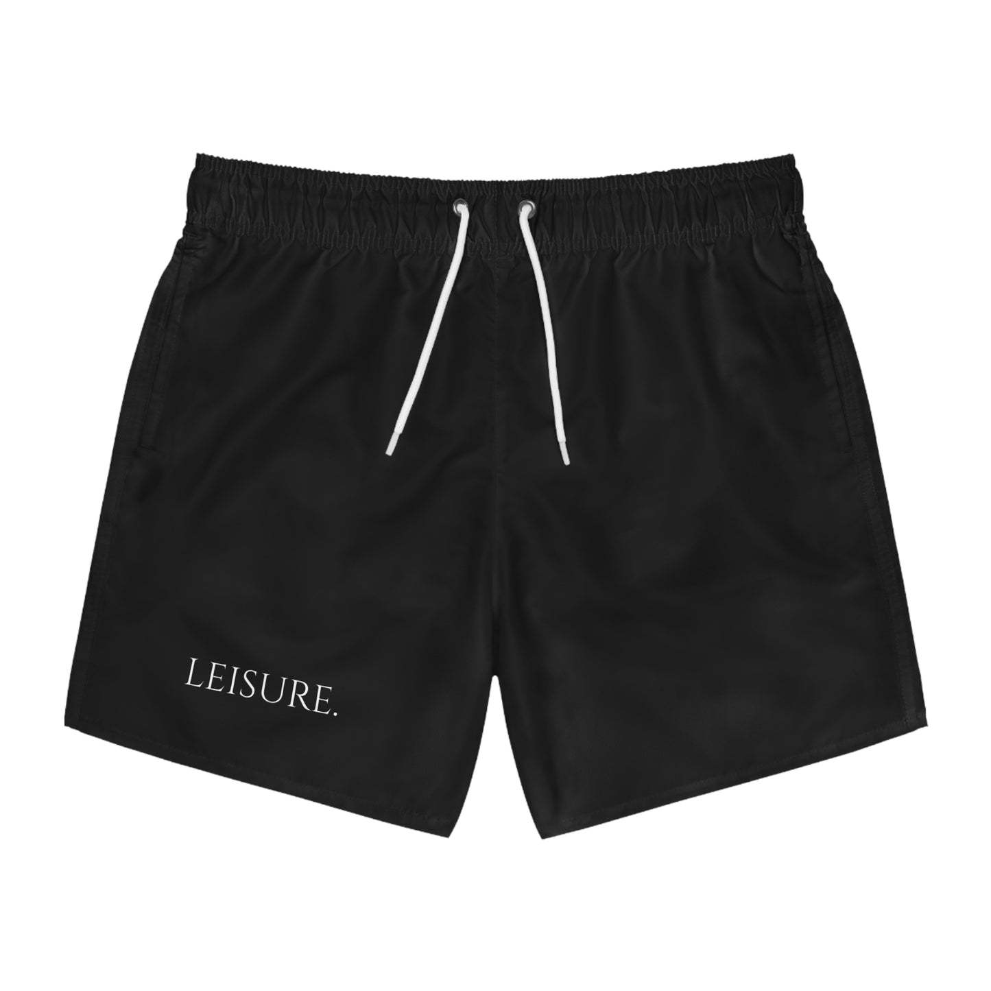 Leisure NL Logo Swim Trunks — All-Over Print