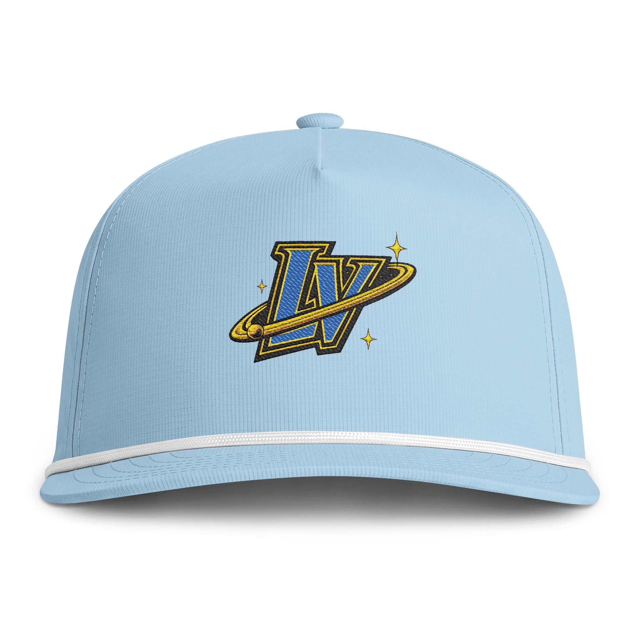 Sunwashed Rope Cap - Retro LV Planet Logo Baseball Hat