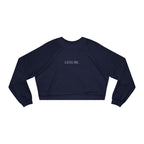 Cropped Pullover - "LEISURE" Minimalist Fleece Sweatshirt