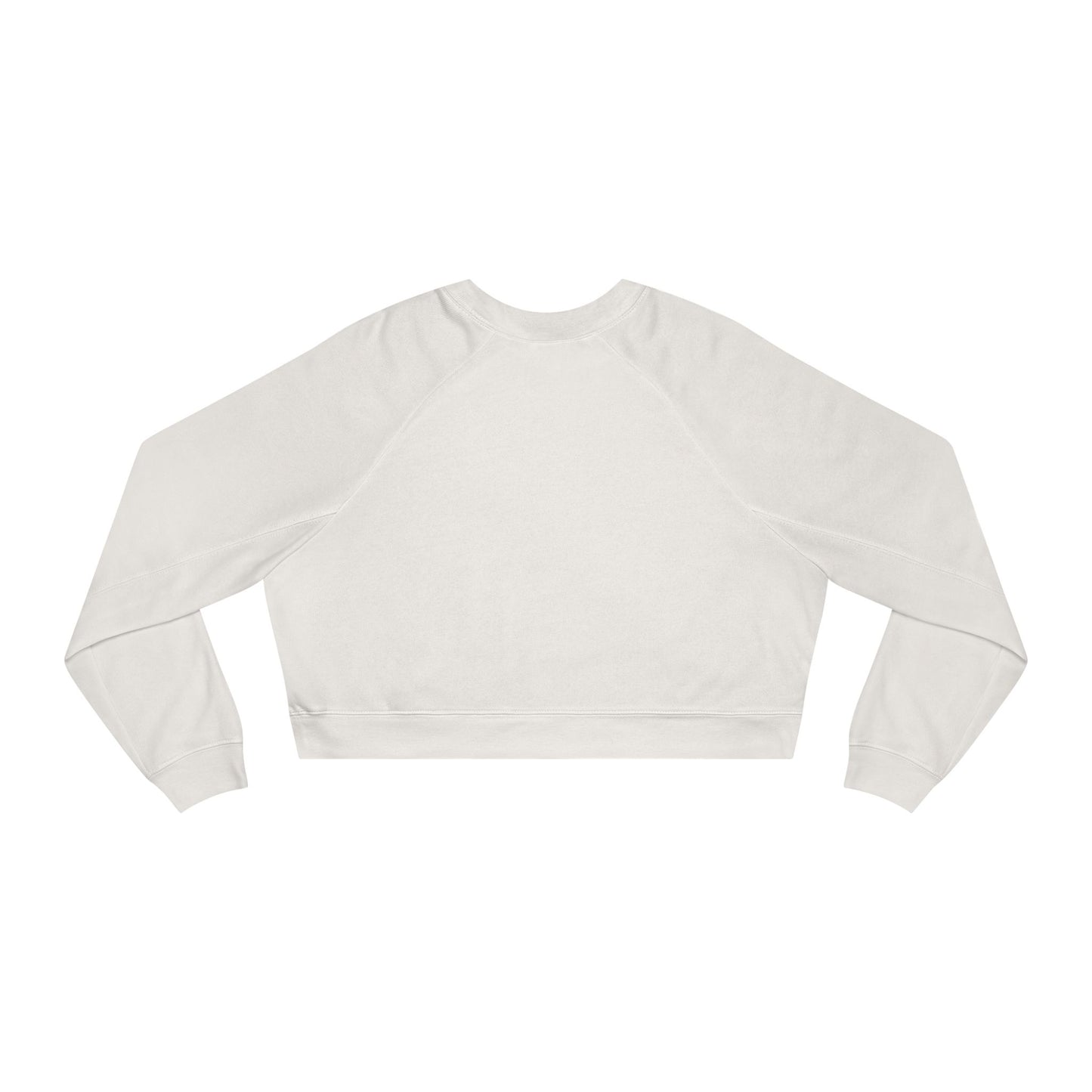 Cropped Pullover - "LEISURE" Minimalist Fleece Sweatshirt